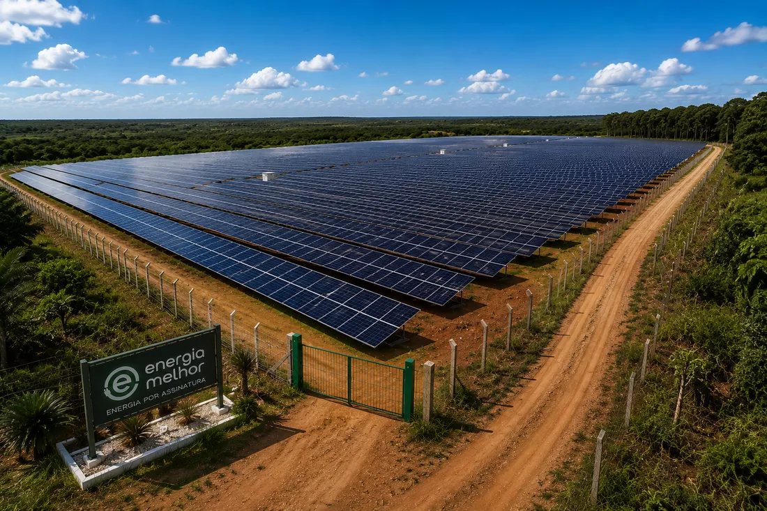 Usina solar parceira em Minas Gerais